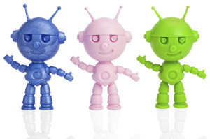 UFO alien shaped floating rubber dog toy made from thermoplastic