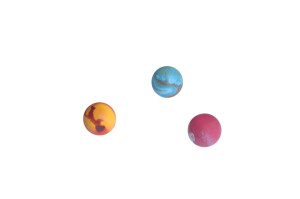 Eco-friendly, multicolor dog ball made rom thermoplastic TPR that floats