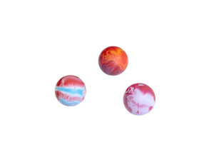 Dog toy in a shape of a ball that floats in water, made from thermoplastic TPR