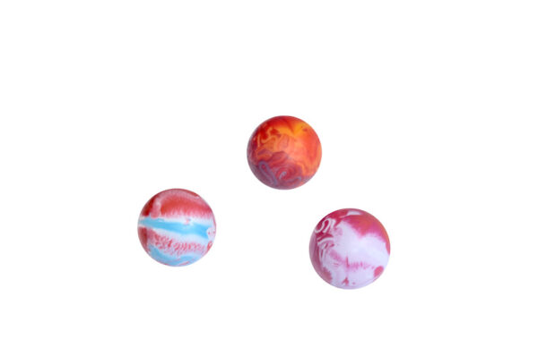 Dog toy in a shape of a ball that floats in water, made from thermoplastic TPR