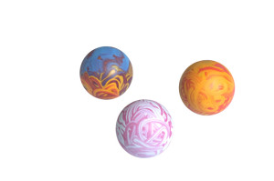 Ball toy for dogs made from rubber that floats in water
