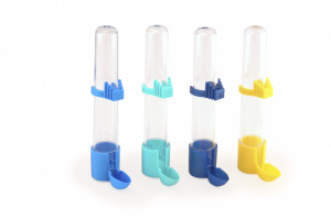 Bird water distributor or bird waterer for metal cages