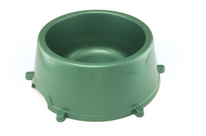 Very large plastic dog bowl for large dogs with anti sliding rubber feet