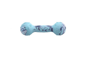 Rubber dog toy in a shape of a dumbbell, non-toxic rubber