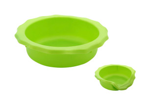 Portable dog bowl for food or water you can take with you for dog walks, fits in a pocket