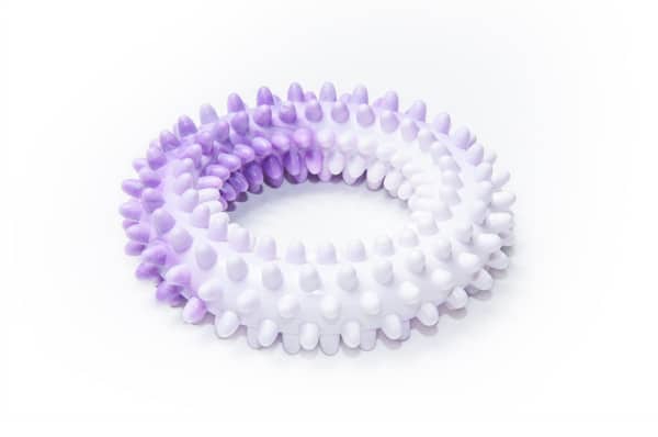 Prickly Ring Solid Rubber Toy that Floats for Large Dogs